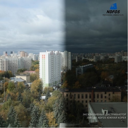 Пpофеccиональная глубокоокрашенная неметаллизированная пленка ND Black 15 для автомобильных стекол
