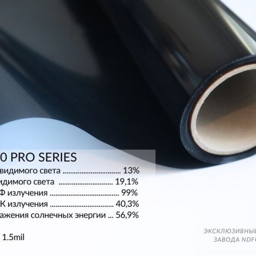 Автомобильные металлизированные тонировочные плёнки NDFOS PHP BK 20 Pro Series