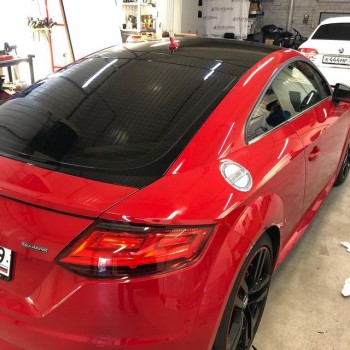 Оклейка крыши Audi TT пленкой Deltaskin Hybrid Blackout PPF TOP TPH в Калининграде, премиальный автовинил