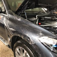 Установка антигравийной полиуретановой плёнки FlexiShield на кузов BMW X5